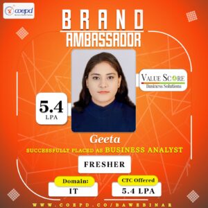coepd-brand-ambassador-geeta-fresher-it-business-analyst-5-4lpa