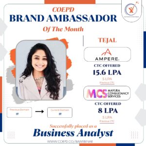 coepd-brand-ambassador-tejal-ampere-business-analyst-15-6lpa